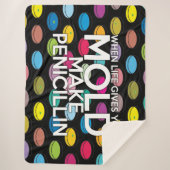 Cool Wetenschap Modern Grappige Spreuk Sherpa Deken (Voorkant)