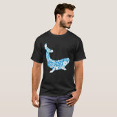 Cool Whale Made Of Nature Elements Ocean T-shirt (Voorkant volledig)