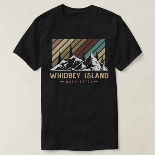 Cool Whidbey Island skiën snowboarden T-shirt (Design voorkant)