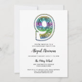 Cool Whimsical Fun 9e verjaardag Uitnodiging (Voorkant)