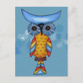 Cool Whimsical Owl Briefkaart (Voorkant)