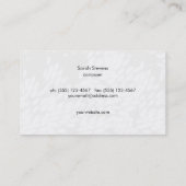 Cool Whimsical Singer, Songwriter Music Visitekaartje (Achterkant)