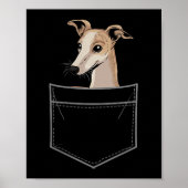 Cool Whippet Design For Men Women Pet Dog Whippet Poster (Voorkant)
