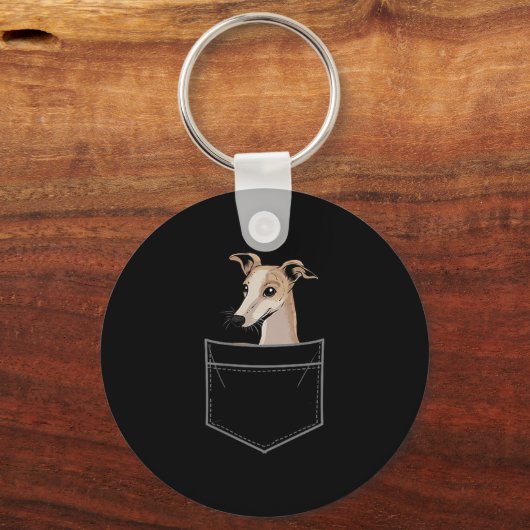 Cool Whippet Design For Men Women Pet Dog Whippet Sleutelhanger (Voorkant)