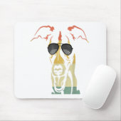Cool Whippet Lover Dogs Retro Muismat (Met muis)