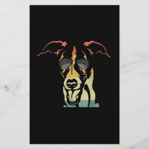 Cool Whippet Lover Dogs Retro T-Shirt Briefpapier