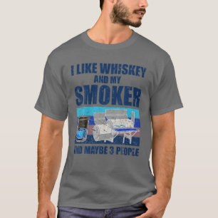 Cool Whiskey Art voor mannen Vlees van Bourbo T-shirt