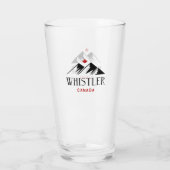 Cool Whistler Canada Mountains esdoornblad Glas (Achterkant)