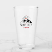 Cool Whistler Canada Mountains esdoornblad Glas (Voorkant)