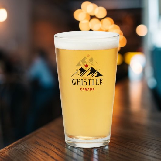 Cool Whistler Canada Mountains esdoornblad Glas