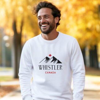 Cool Whistler Canada Mountains esdoornblad Trui