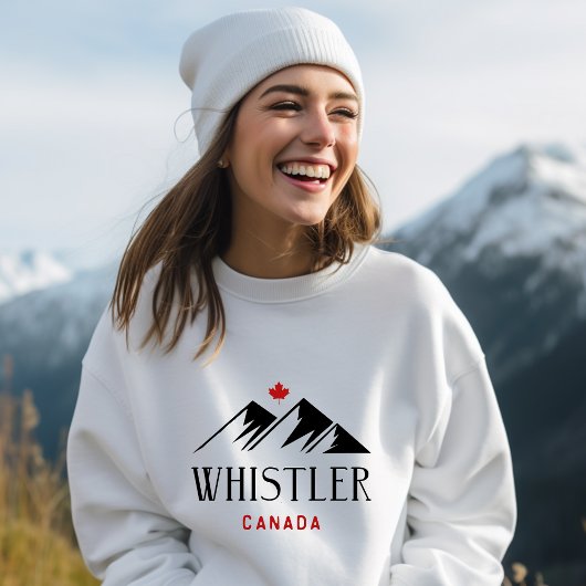 Cool Whistler Canada Mountains esdoornblad Trui
