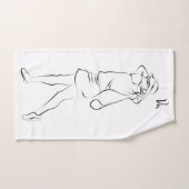 Cool White Modern voegt Jouw naam toe Gepersonalis Handdoek (Handdoek)