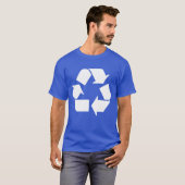 Cool White Recyclen Symbool T-shirt (Voorkant volledig)