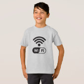 Cool Wi-Fi-signaal Grafisch Internet T-shirt (Voorkant volledig)