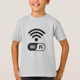 Cool Wi-Fi-signaal Grafisch Internet T-shirt