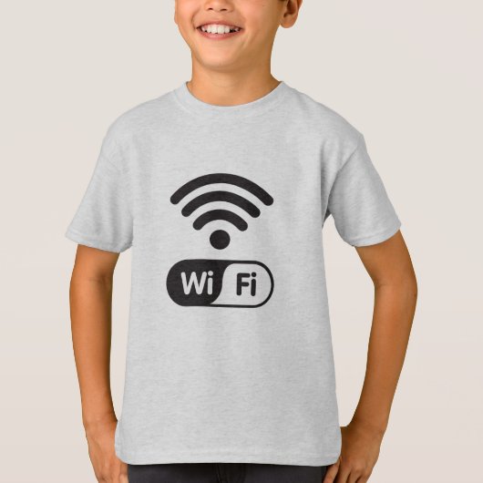 Cool Wi-Fi-signaal Grafisch Internet T-shirt (Voorkant)
