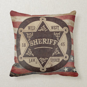 Cool Wild West Sheriff Pillow! Kussen