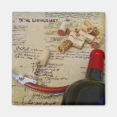 Cool Wine Enthusiast Magnet! Magneet (Voorkant)