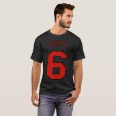Cool Winning Lucky Number Six Classic T-Shirt (Voorkant volledig)