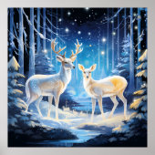 Cool Winter hertenliefhebbers Poster (Voorkant)