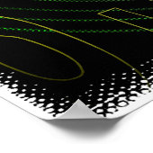 Cool Wiskunde geek Text Art: Fermat's Spiral Poster (Hoek)