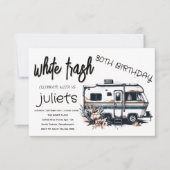 Cool wit afval 30TH Verjaardag uitnodigingen (Voorkant)