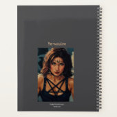 Cool Witchy Mischief Quote Girly Grey Journal Planner (Achterkant)