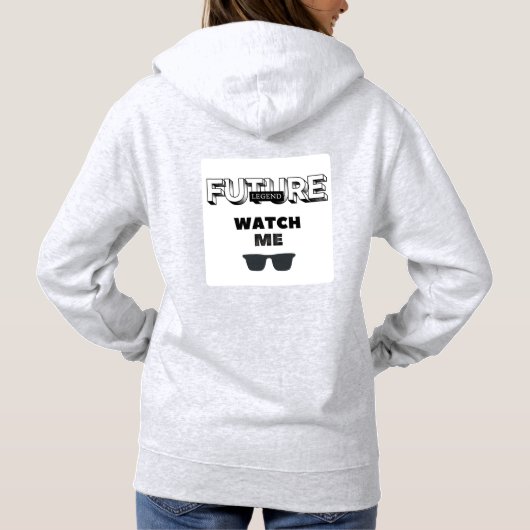 Cool Witty Design Future Legend Hoodie (Achterkant)