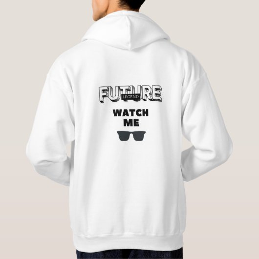 Cool Witty Design Future Legend Hoodie (Achterkant)