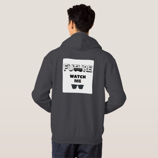 Cool Witty Design Future Legend Hoodie (Achterkant volledig)