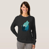 Cool Wolf Arctic Wildlife Tarot T-shirt (Voorkant volledig)