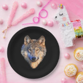 Cool Wolf Head Party aanpassen Papieren Bordje (Feest)