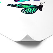 Cool wolf liefhebbers dier poster (Hoek)