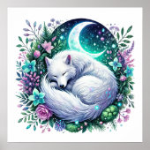 Cool wolf liefhebbers dier poster (Voorkant)