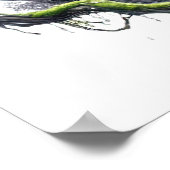 Cool wolf liefhebbers dier poster (Hoek)