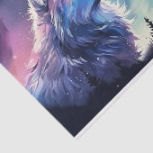Cool wolf liefhebbers maan tissuepapier (Detail)