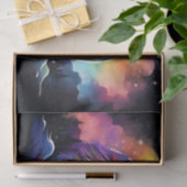 Cool wolf liefhebbers sterren tissuepapier (Geschenk)