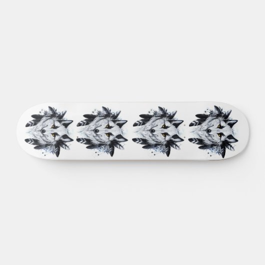 Cool Wolf Persoonlijk Skateboard (Horizontaal)