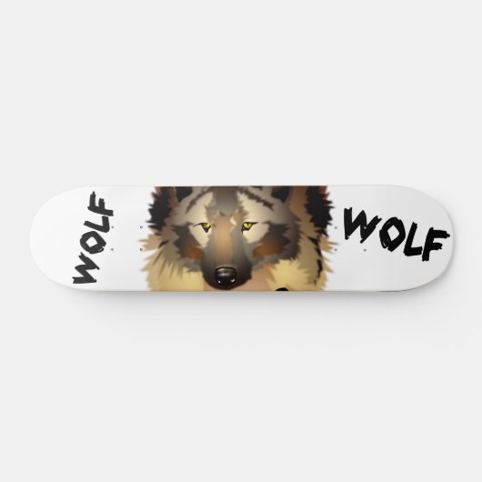 Cool Wolf Skateboard Deck (Horizontaal)