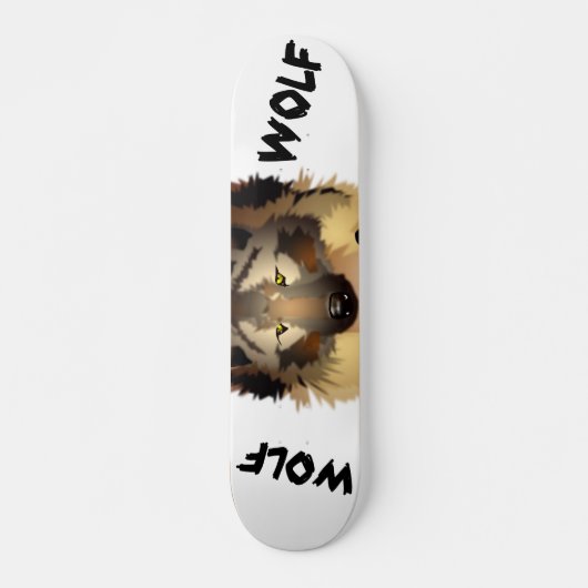 Cool Wolf Skateboard Deck (Voorkant)