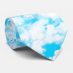 cool wollig hemel gevlekt patroon stropdas