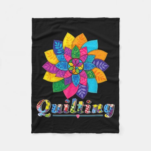 Cool Women Quilting Sewing Love Quilt Patterns Qui Fleece Deken (Voorkant)