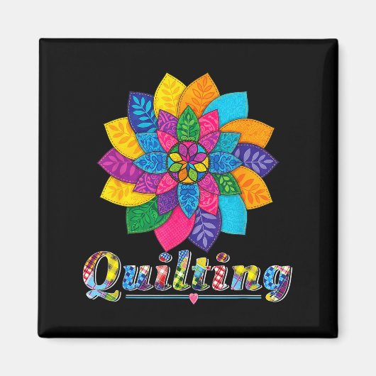 Cool Women Quilting Sewing Love Quilt Patterns Qui Magneet (Voorkant)