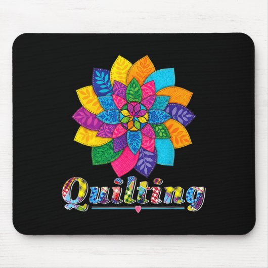 Cool Women Quilting Sewing Love Quilt Patterns Qui Muismat (Voorkant)