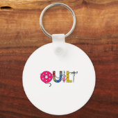 Cool Womens Quilt Quilting Sewing Hobby Crafter Gi Sleutelhanger (Voorkant)