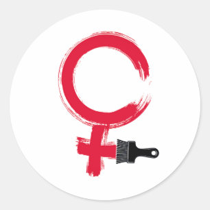 Cool Women's Symbool Ronde Sticker