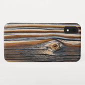 COOL Wood Grain Patroon Case-Mate iPhone Case (Achterkant (horizontaal))