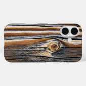 COOL Wood Grain Patroon Case-Mate iPhone Case (Achterkant (horizontaal))