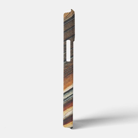 COOL Wood Grain Patroon Case-Mate iPhone Case (Achterkant / Rechts)